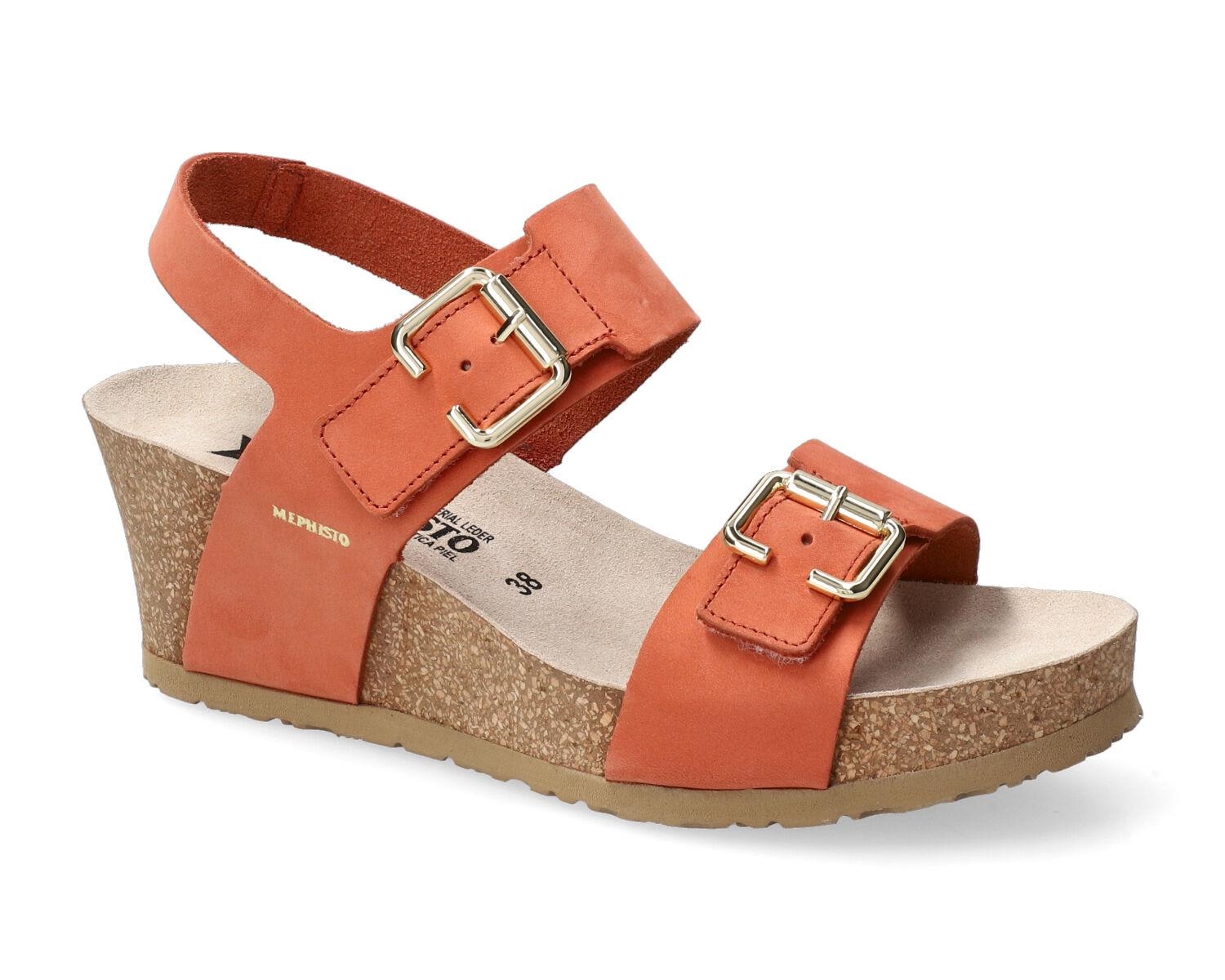 sandales femme modèle Lissandra Brun chili - Mephisto